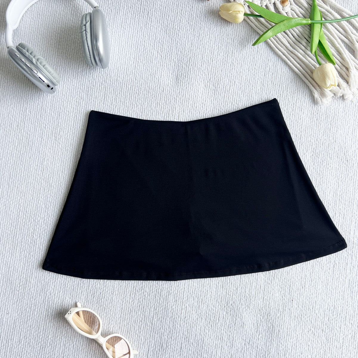 Sports Half-length Tennis Skirt Women's Low Waist Mini
