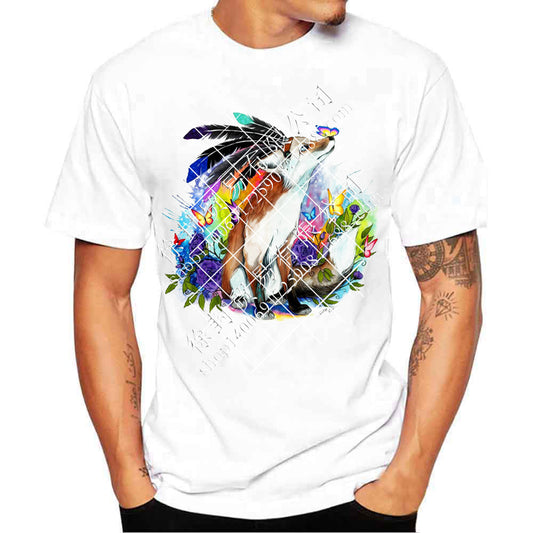 Mens 3D Short-sleeve T-shirt With A Crew Neck, Available In Plus Sizes