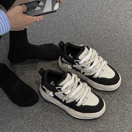 Dissolved Bottom Invisible Height Increasing Casual Shoes