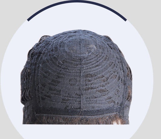 European And American Front Lace Wig Mid-Point Black Long Straight Hair