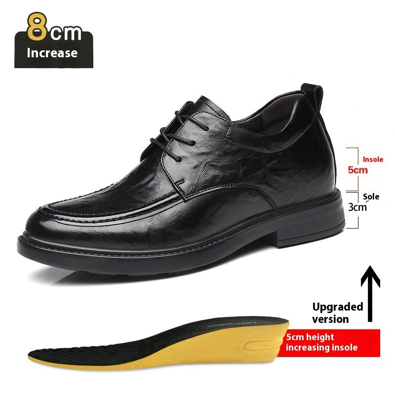 Increased By Slip-on Business Casual Leather Shoes