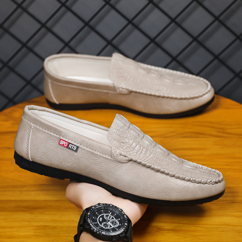 Nuevo patrón casual sin cordones Gommino para hombre