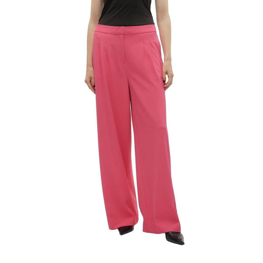 Pantalón de poliéster rosa