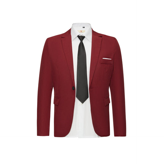 Traje formal de talla grande para hombre, traje de negocios pequeño, abrigo, vestido de boda, corte ajustado informal