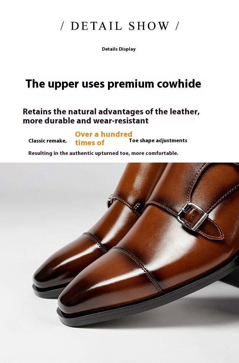 Casual Leather Shoes Men's Leather Business Gentleman British Style