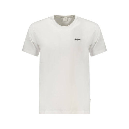 Camiseta blanca de algodón para hombre