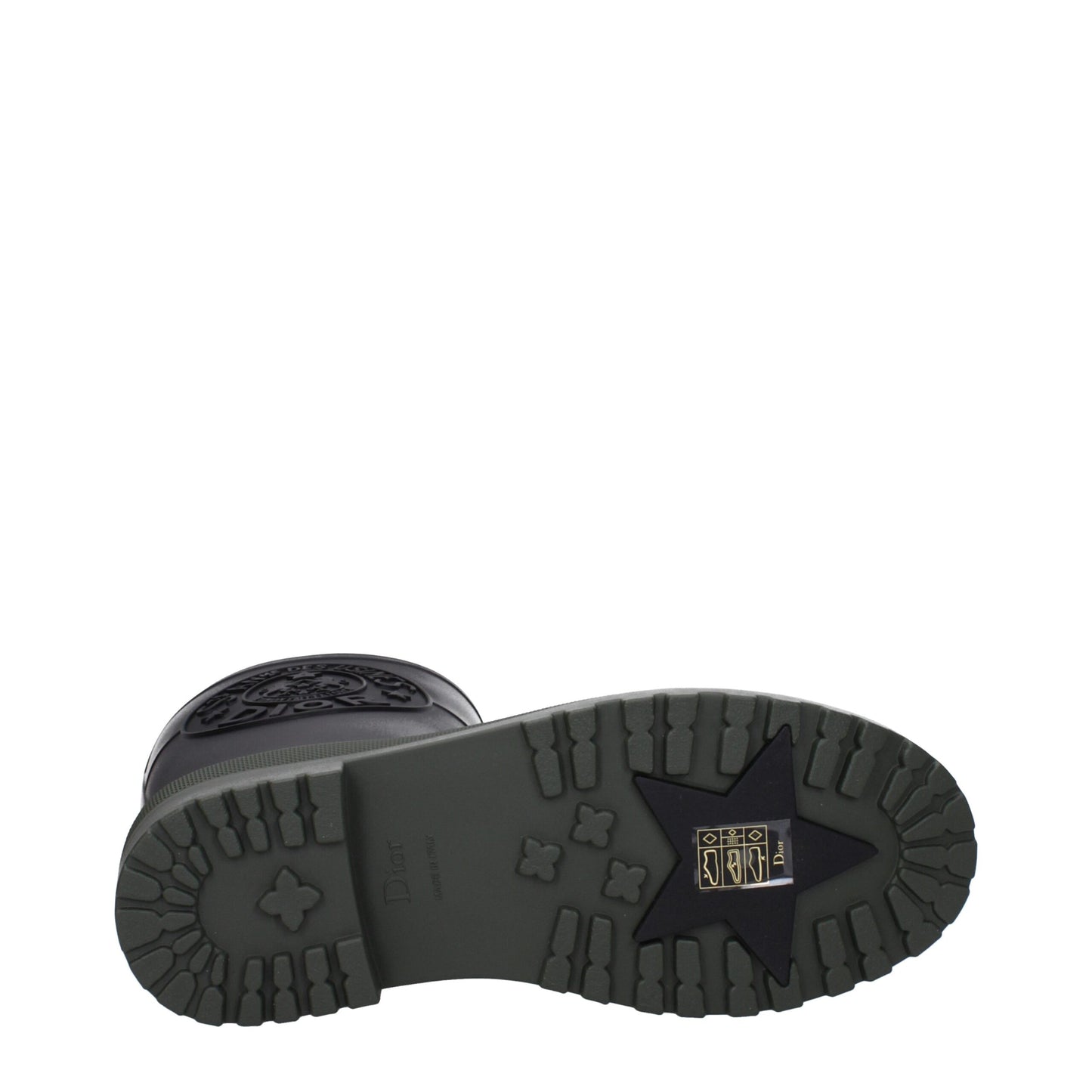 Black Cotton Rain Boots