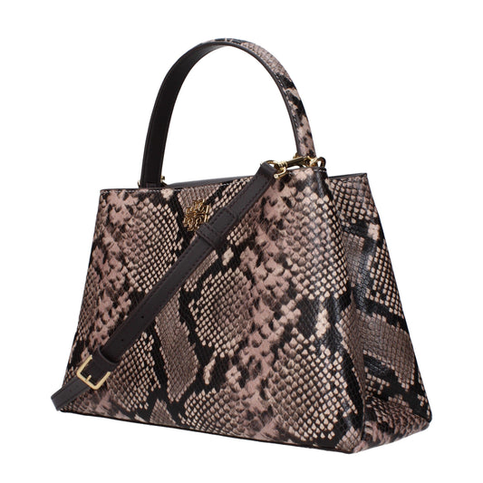 حقائب يد جلدية وردية