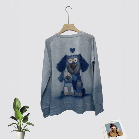 Women's Daily Casual Christmas Digital Printing Sweater