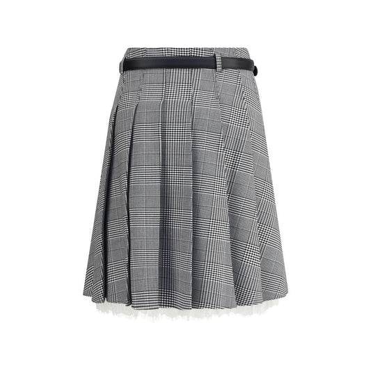 Prince of Wales print Miniskirt