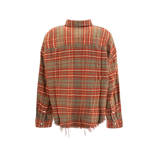 Plaid Shirt with frayed hem