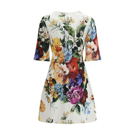 Bouquet-print midi Dress