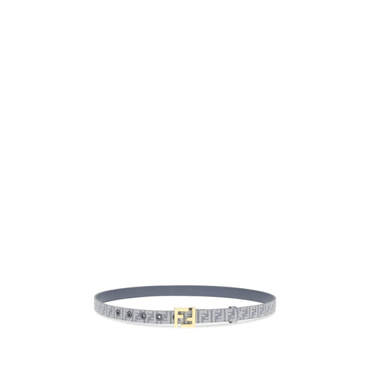 FF embroidered denim Belt