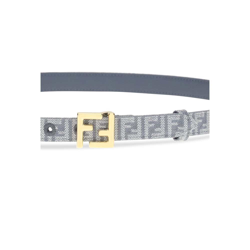 FF embroidered denim Belt