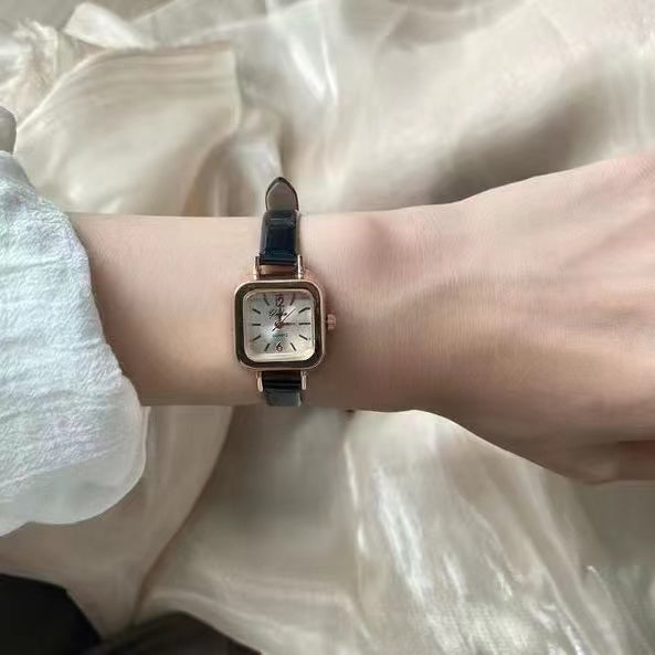 Women's Special Interest Light Luxury Waterproof Square Watch With Large Dial