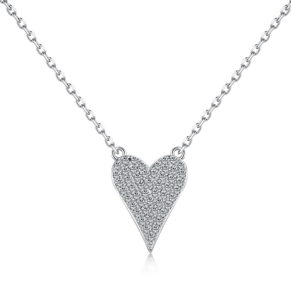 New S925 Sterling Silver Women's Necklace Ear Stud