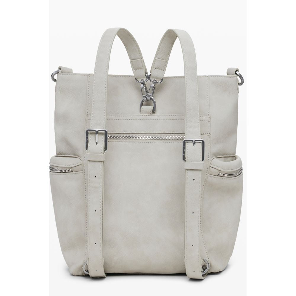 Beige Polyethylene Women Backpack