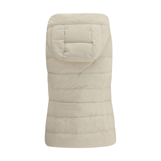 Sleeveless Jacket with a removable hood