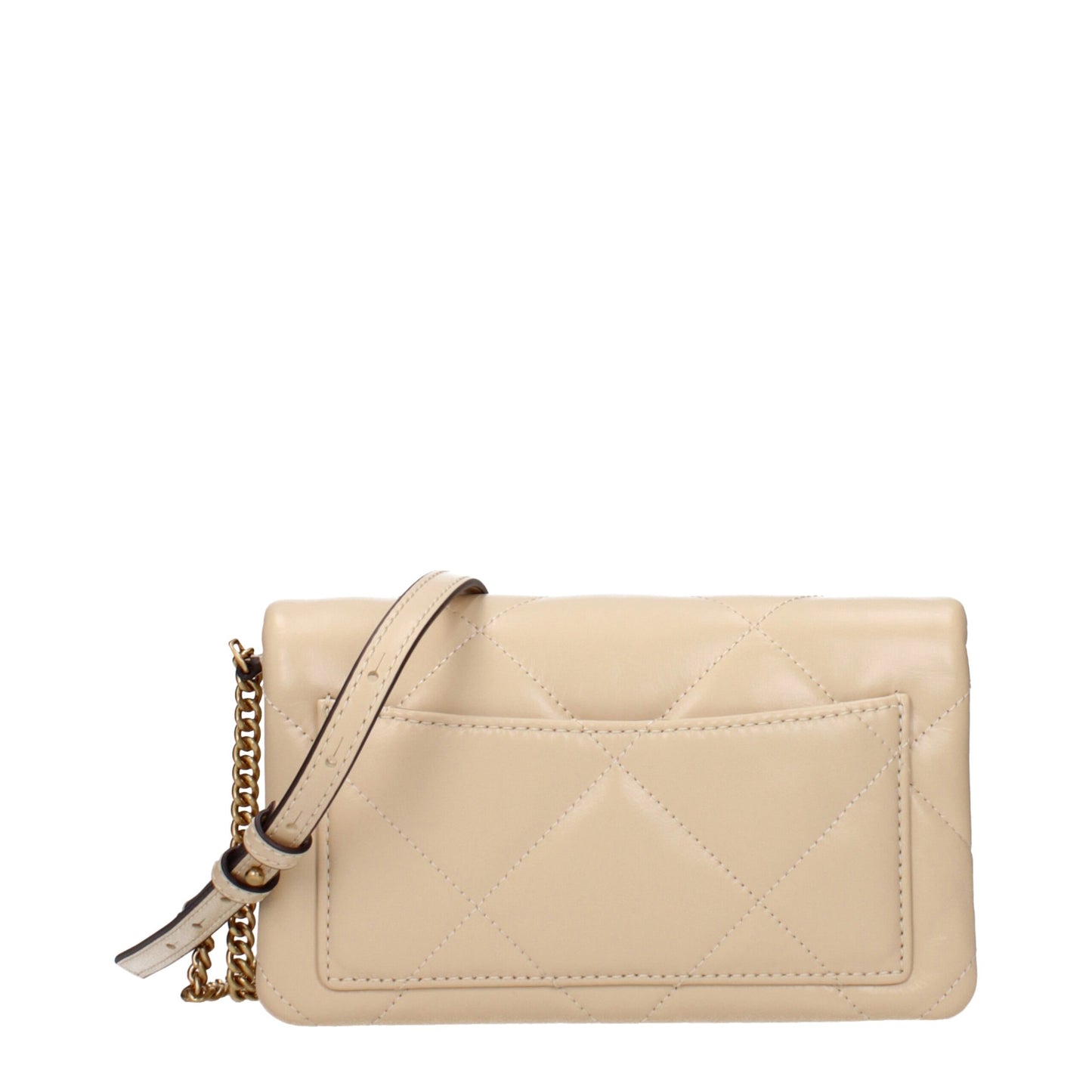 Beige Leather Crossbody Bags