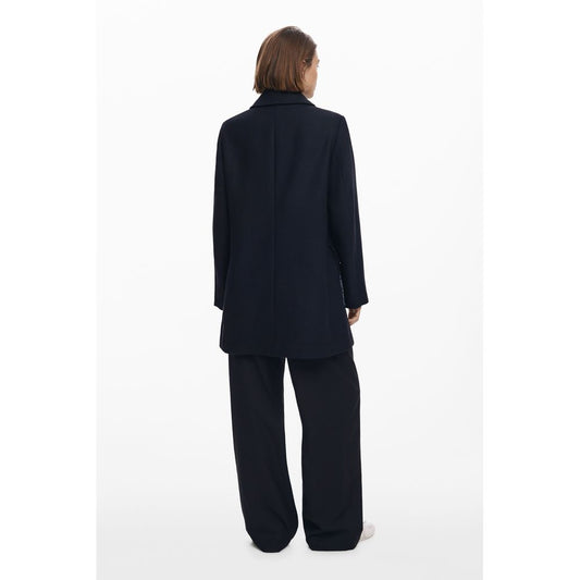 Chaqueta de algodón negra para mujer