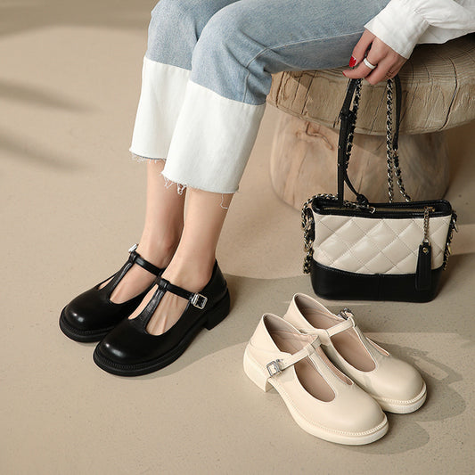 Mary Jane Women's Shoes Spring And Summer Shallow Mouth