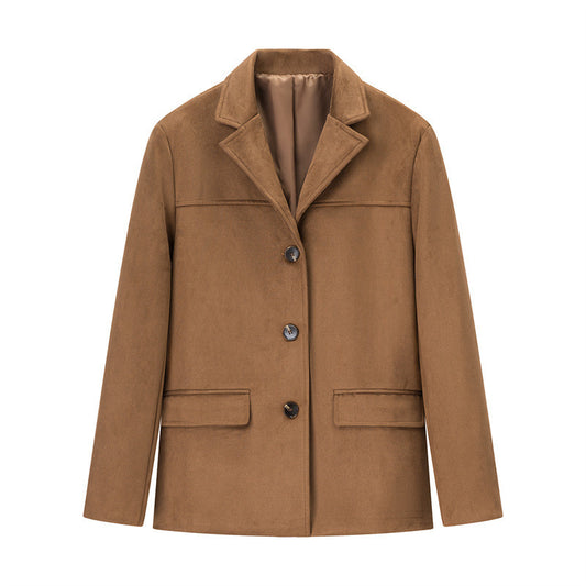 Abrigo de traje de manga larga para hombre con bolsillos sueltos