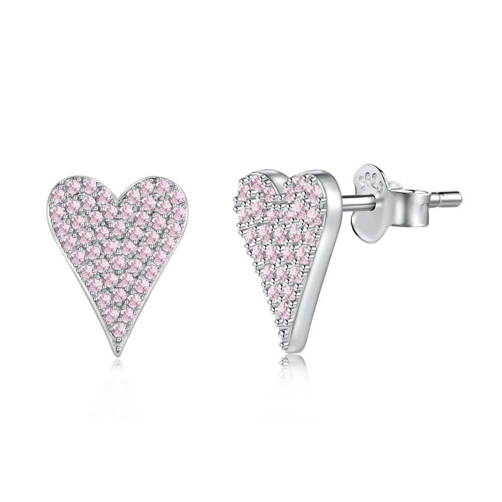 New S925 Sterling Silver Women's Necklace Ear Stud