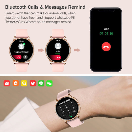 MEVADEN Meworden Y22 Bluetooth Smart Call Watch Heart Rate Blood Pressure Monitoring