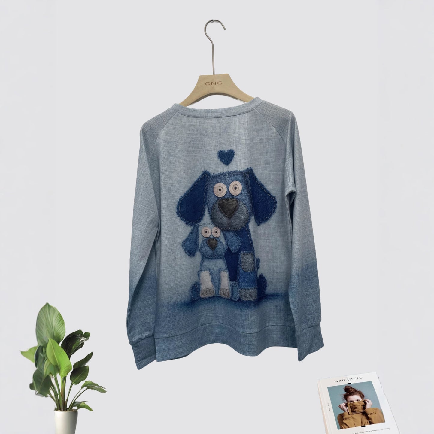 Women's Daily Casual Christmas Digital Printing Sweater