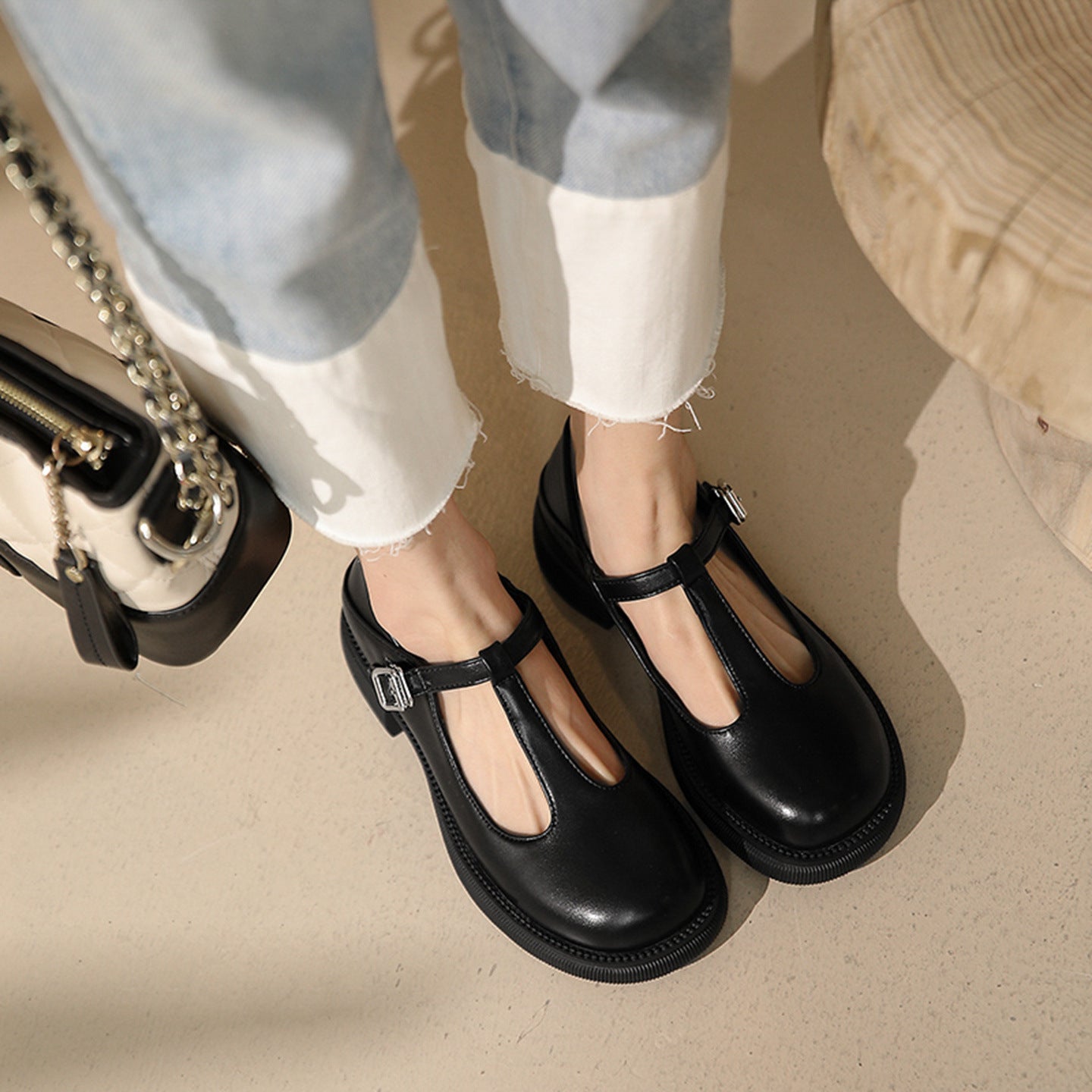 Mary Jane Women's Shoes Spring And Summer Shallow Mouth