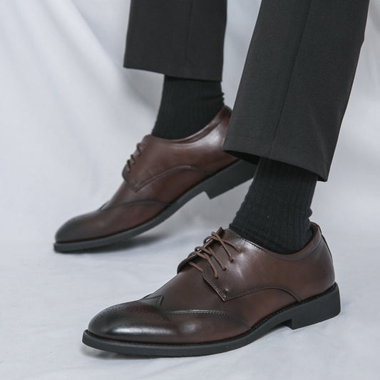 Plus Size Men's Leather Shoes Formal Wear