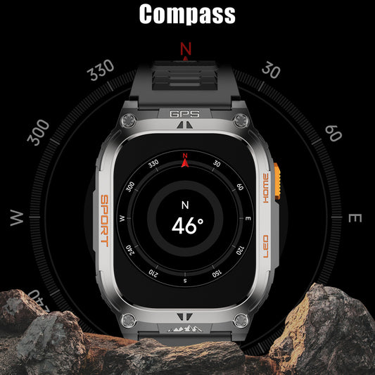 QX18 Smart Bracelet GPS Positioning Sports LED Health Monitoring