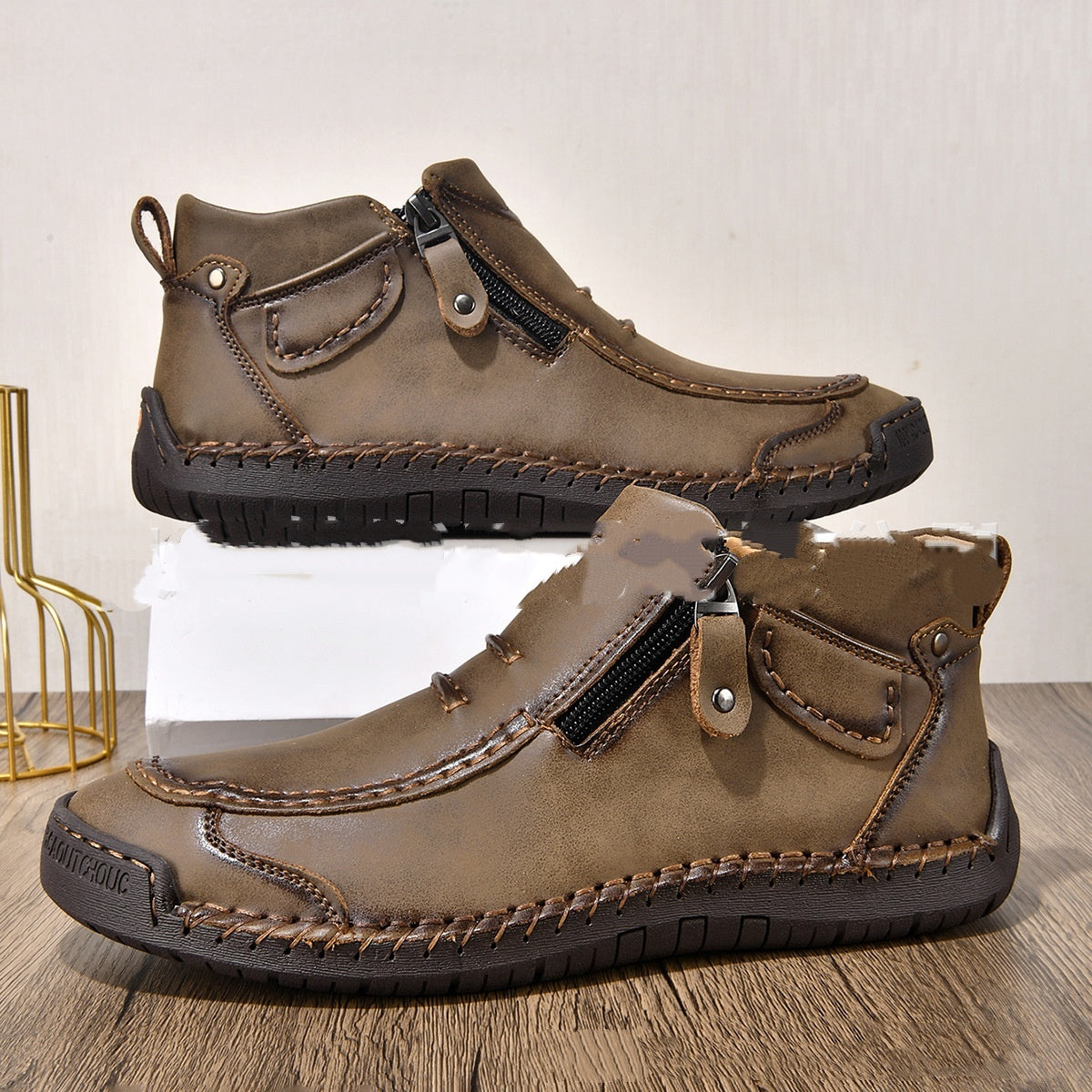 Mid-top Cross-border Martin Boots Vintage Men's Casual Shoes Handmade Boots