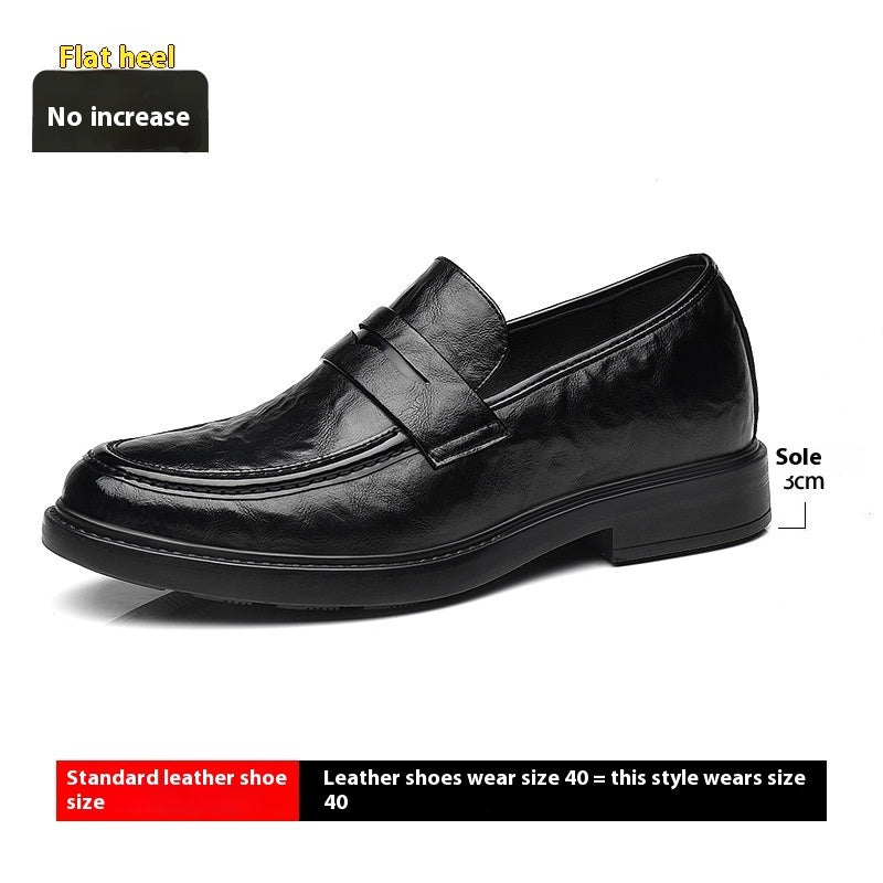 Increased By Slip-on Business Casual Leather Shoes