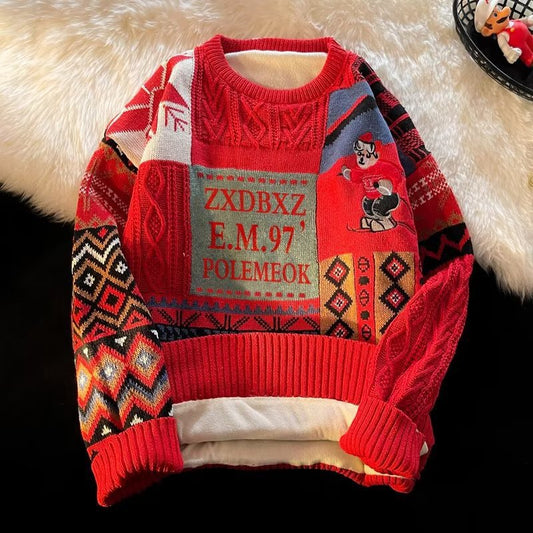 Heavy Velvet Thickening Sweater Men's Winter Fashionable Coat