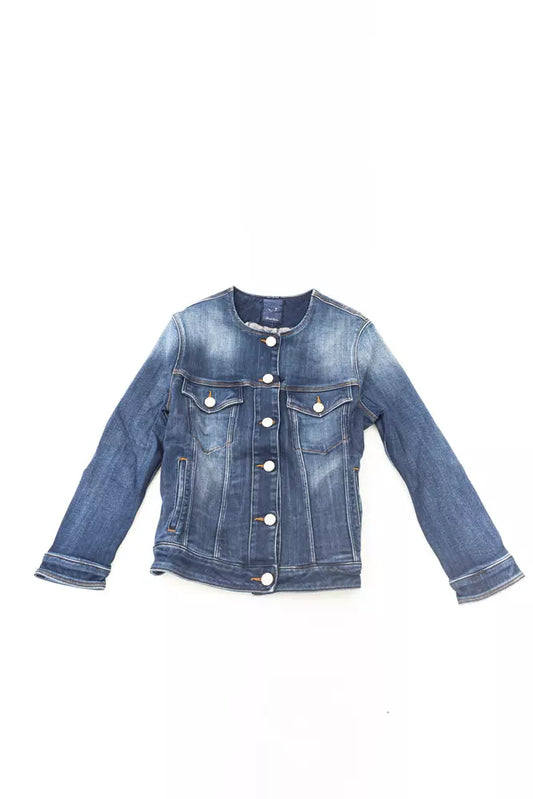 Blue Cotton Women's Blazer