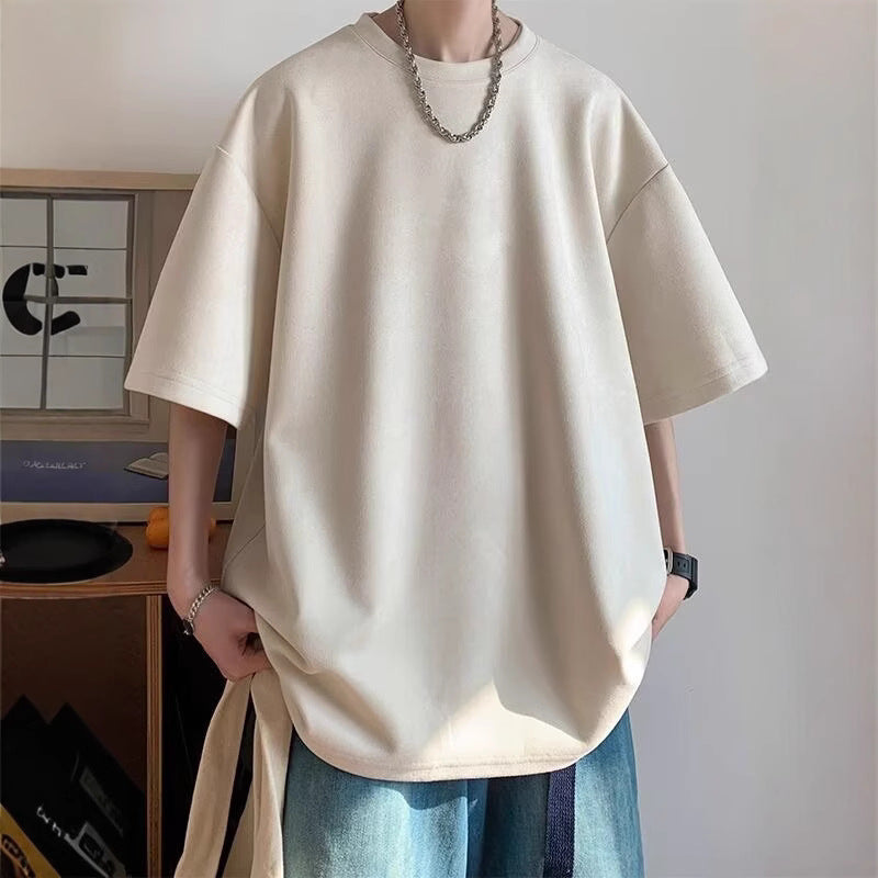 Mens Loose-fitting American-style TopT-shirt