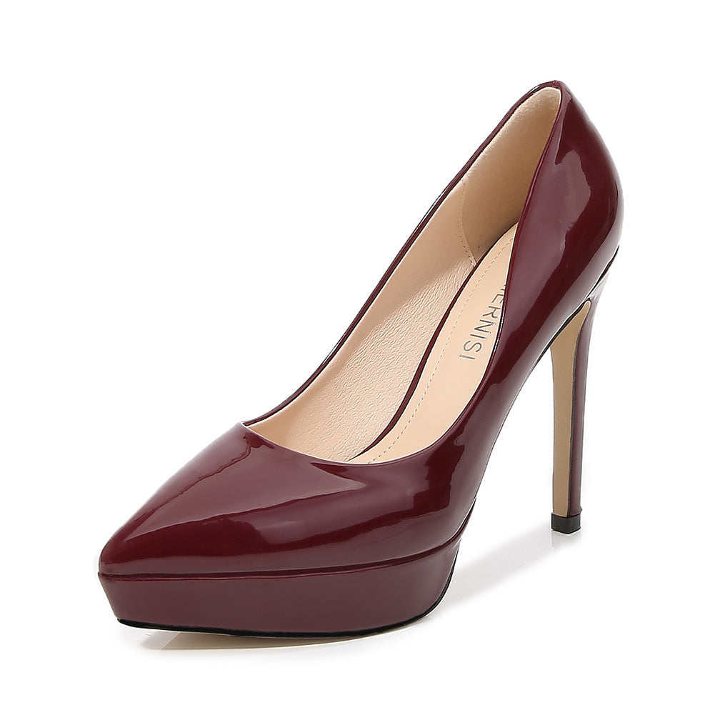 Pointed Toe Catwalk Fashion Career Stilettos High Heels