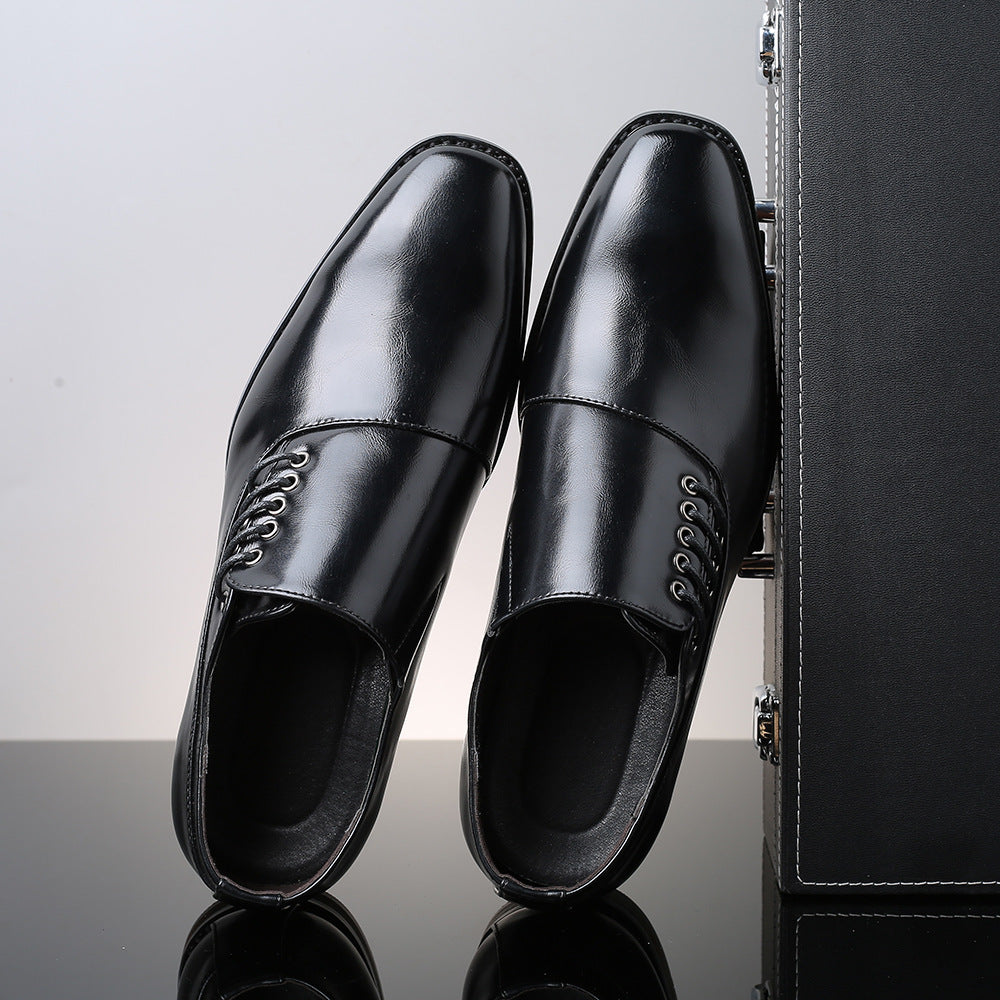 Japanese Square Toe Large Size Men's Shoes