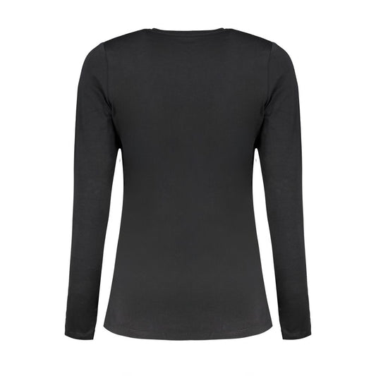 تيشيرت نسائي أسود من القطن