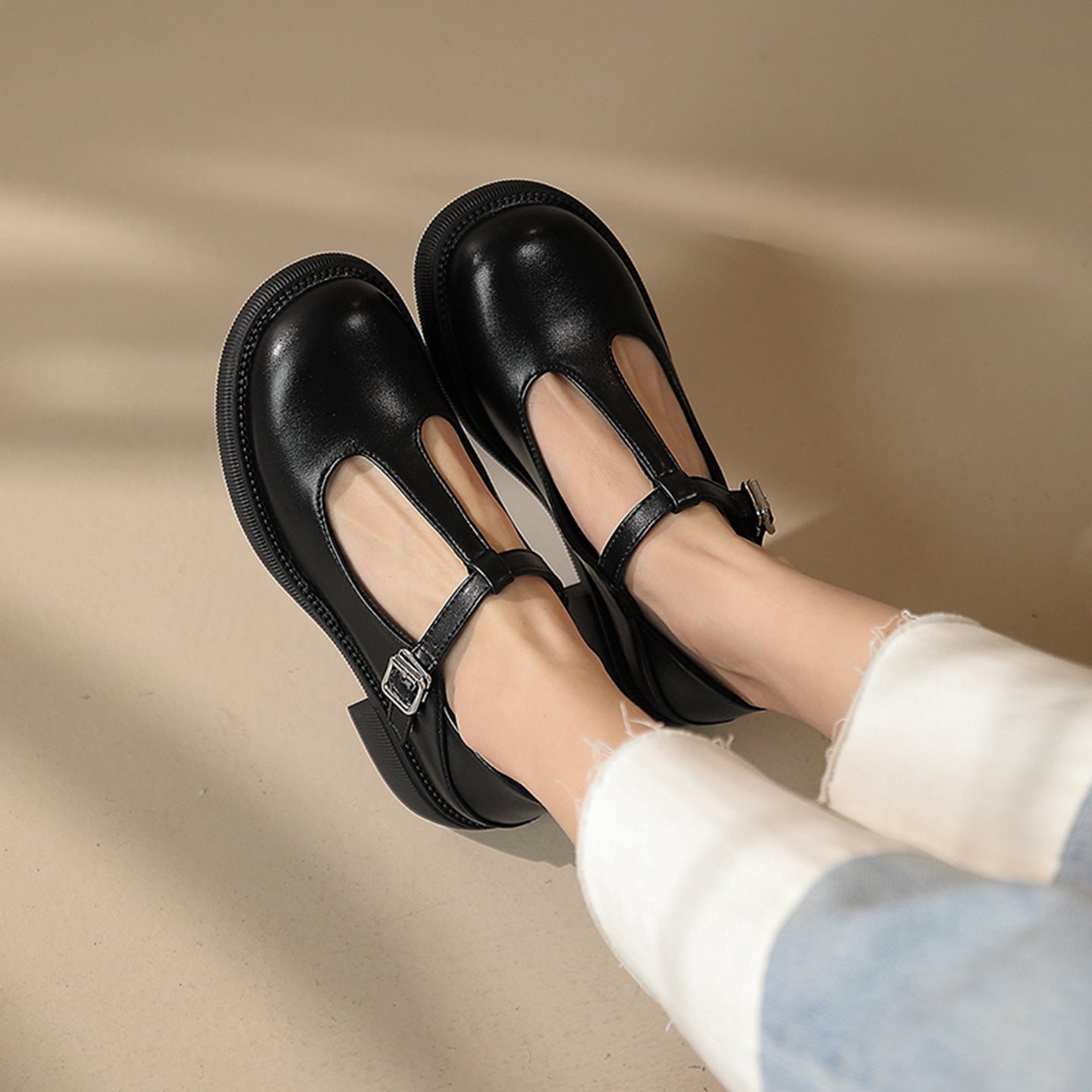 Mary Jane Women's Shoes Spring And Summer Shallow Mouth