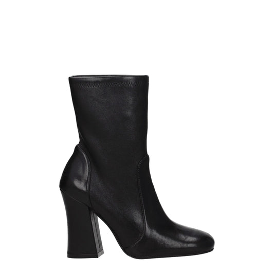 Black Leather Ankle Boots