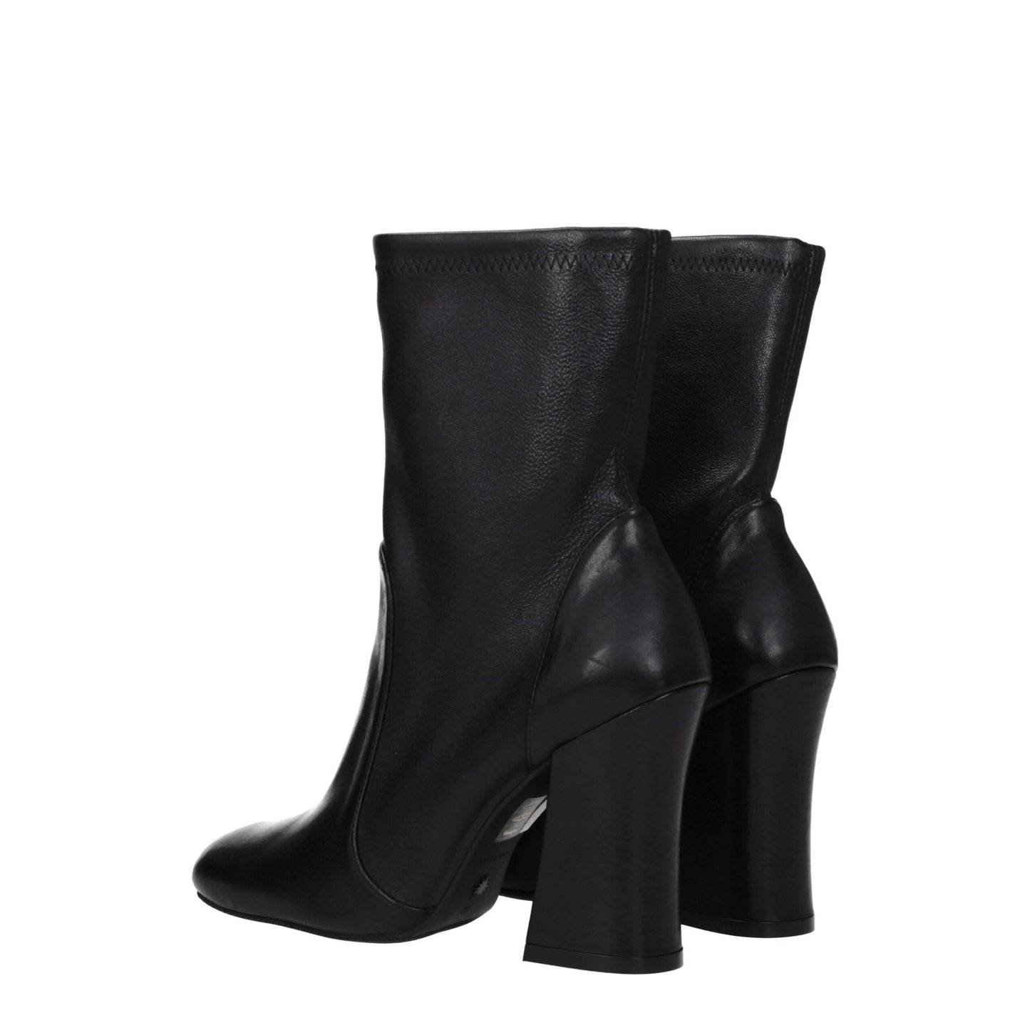 Black Leather Ankle Boots