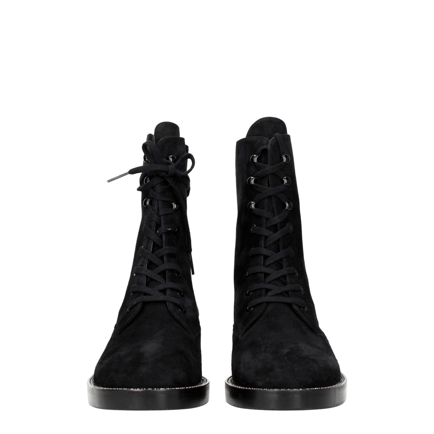 Black Leather Ankle Boots