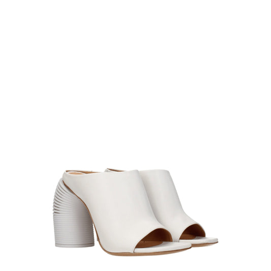 White Leather Platforms