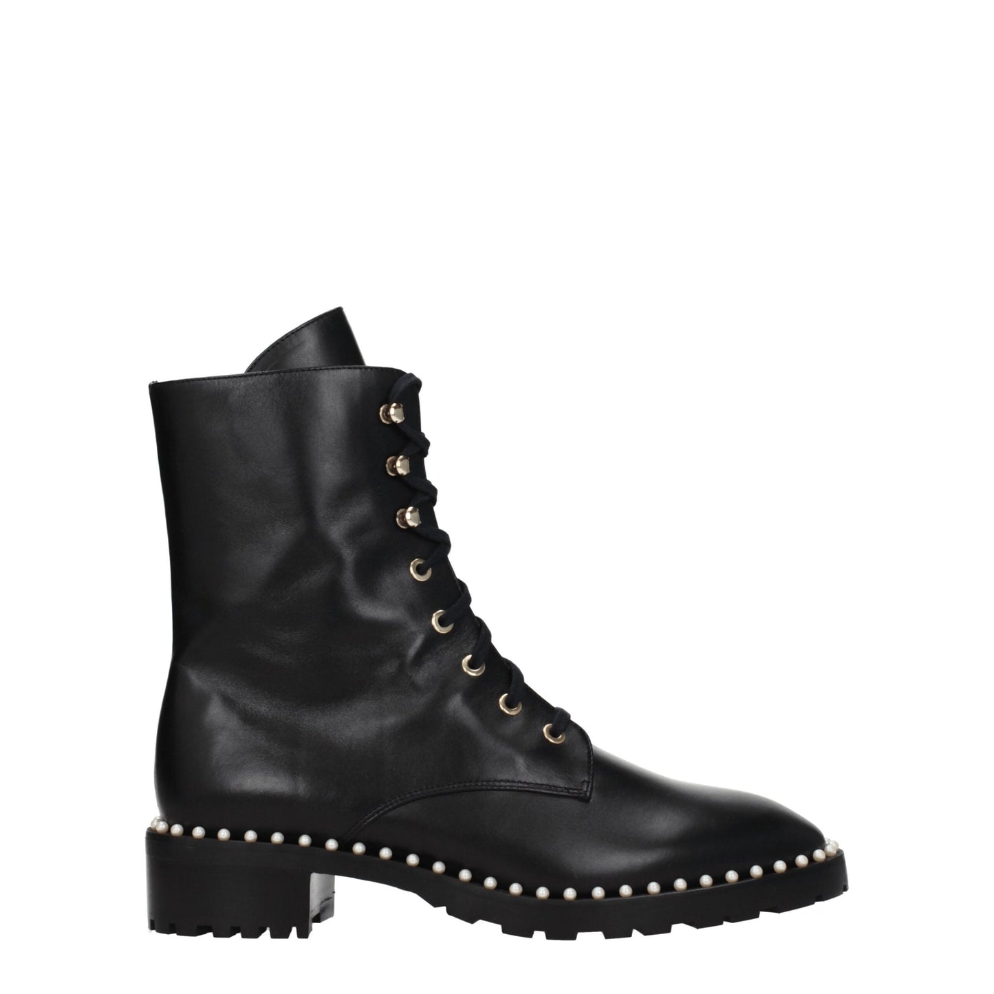 Black Leather Ankle Boots