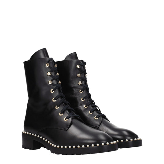 Black Leather Ankle Boots