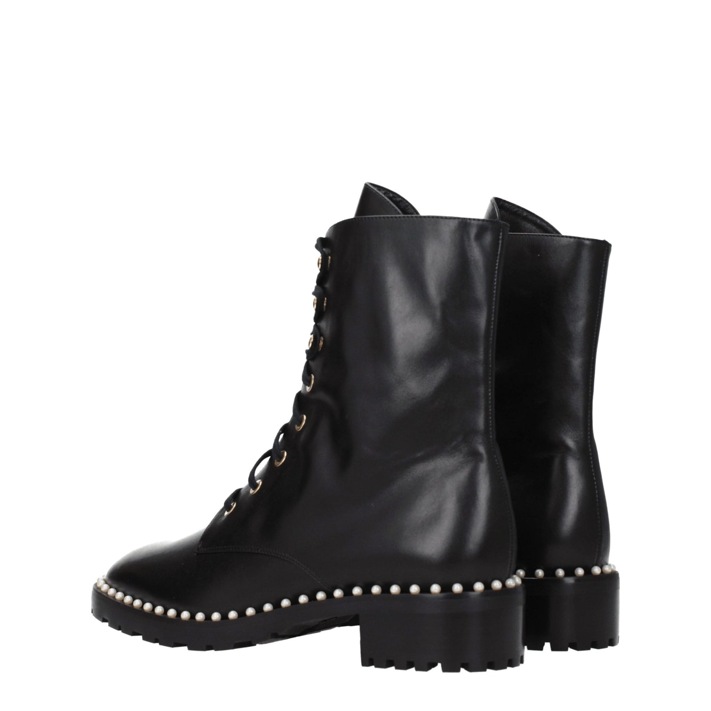 Black Leather Ankle Boots