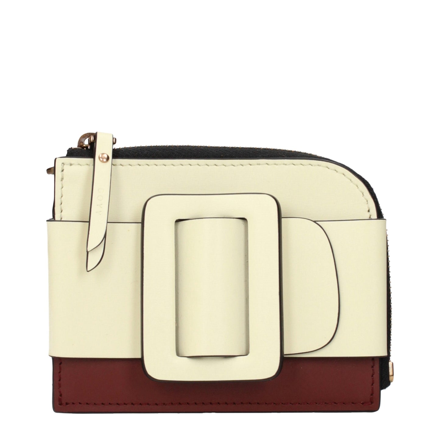 Tarjeteros de piel beige