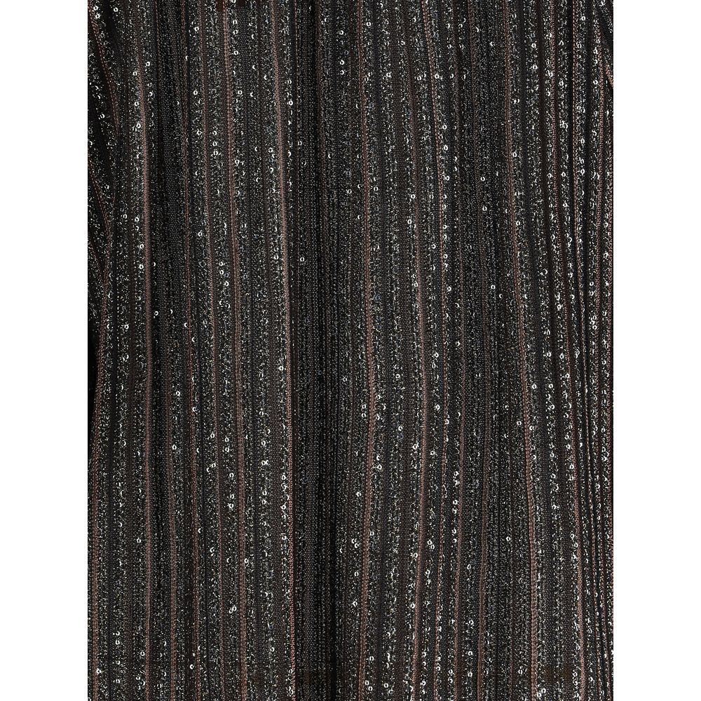 بلوزة مخططة مزينة بالترتر